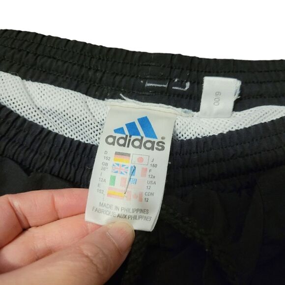 2/$20 Youth Adidas Classic Black Track Pants Size: 12 - Picture 6 of 8